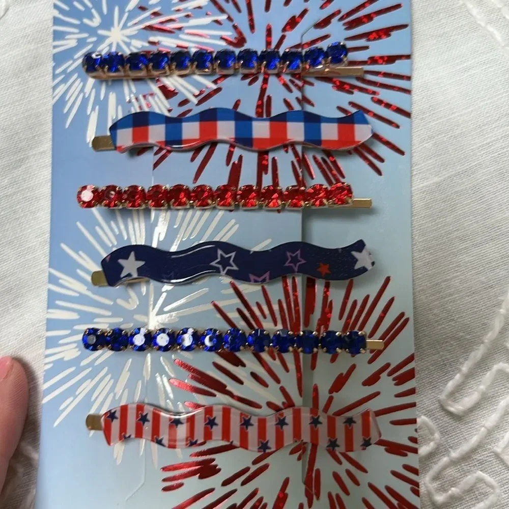Social Strand America Hair Clip Set of 6 NWT